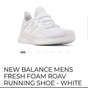 New Balance Men Fresh Foam Roav Running Shoe White